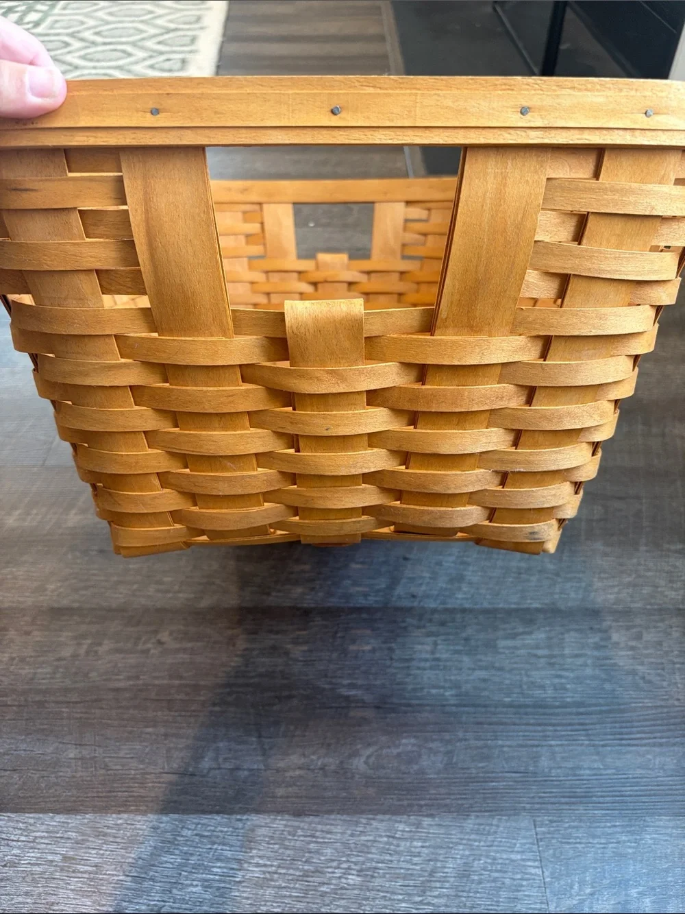 Longaberger Wash Day Extra Large Laundry Basket 1998 Storage 24x17.5”